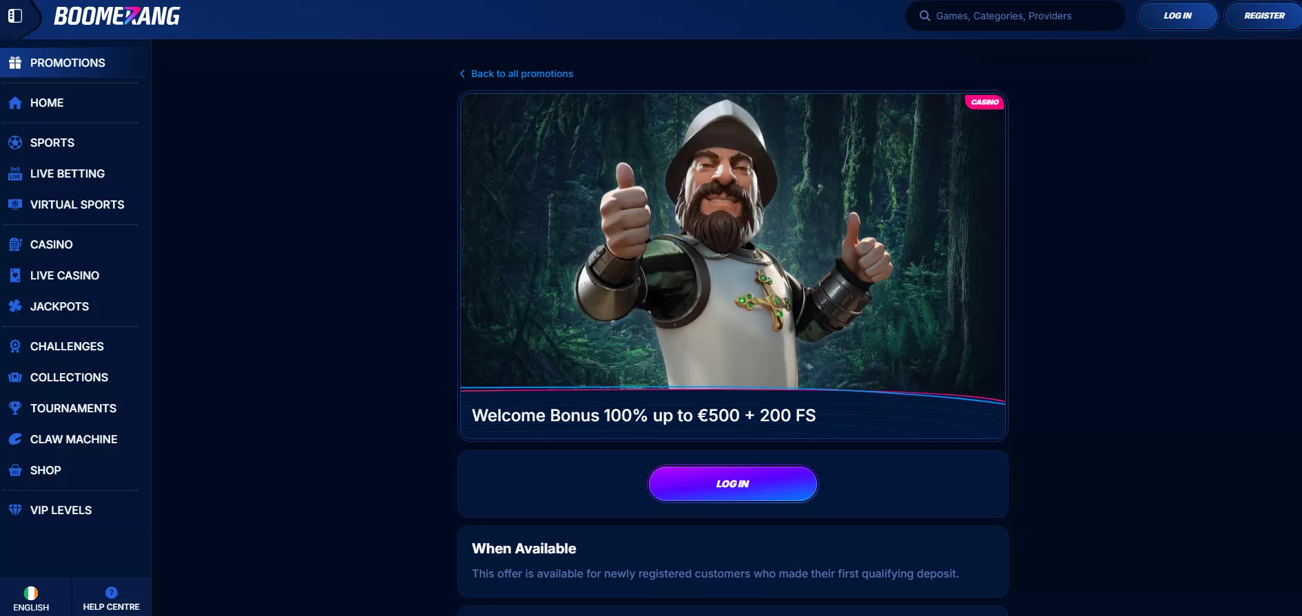 ΠΑΡΕ ΜΠΟΝΟΥΣ - boomerang bet bonus - Boomerang Bet | 5