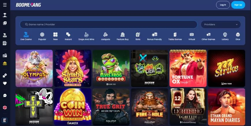 boomerang bet kasíno TOC 7